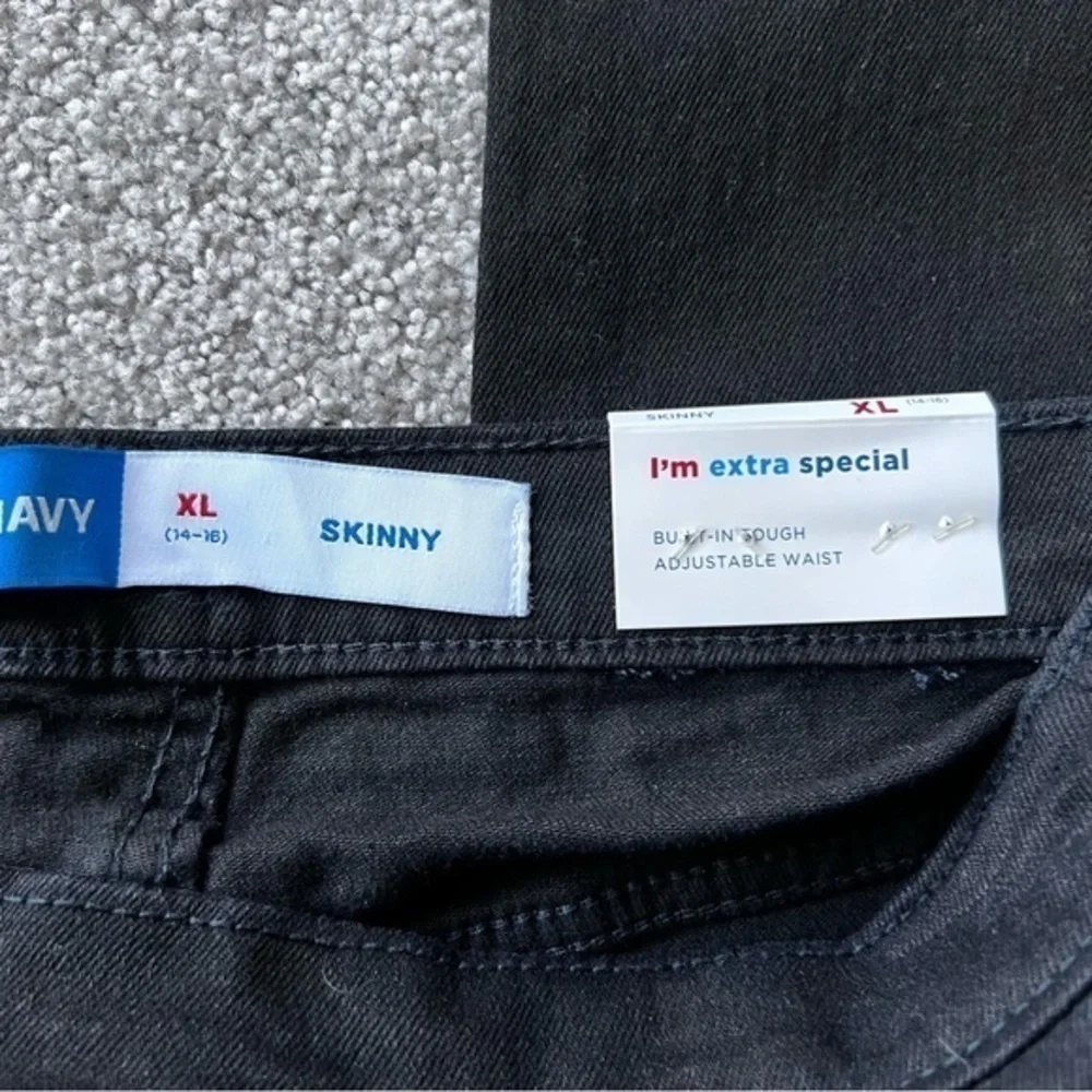 NWT Old Navy girls black skinny jegging jeans size XL 14-16